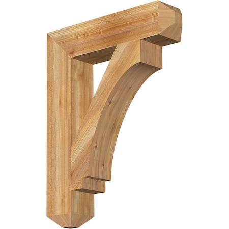 Ekena Millwork Imperial Craftsman Rough Sawn Bracket, Western Red Cedar, 6"W x 28"D x 36"H BKT06X28X36IMP04RWR